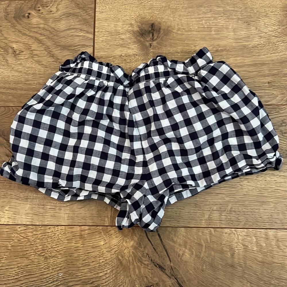Janie and Jack Black and White Gingham Toddler Girl's Shorts - 18 to 24 Months - Picture 6 of 8